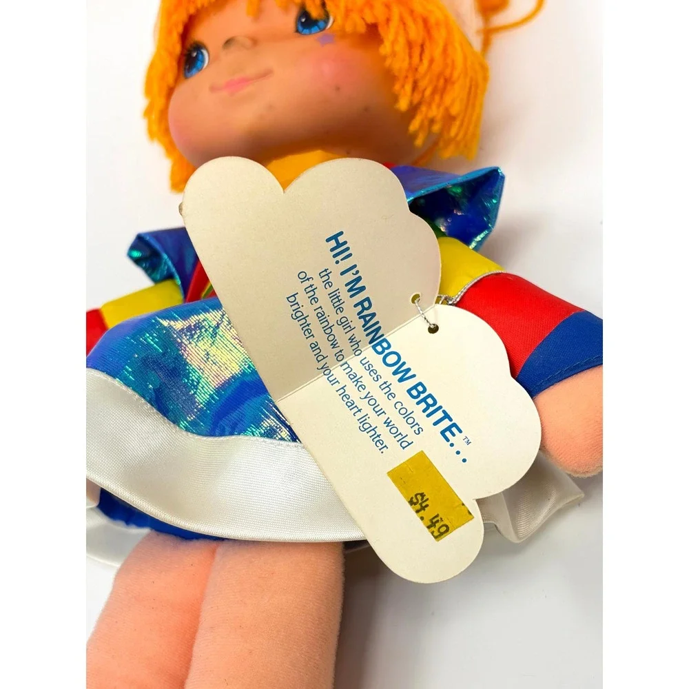 Vintage 1983 Rainbow Brite Doll Mattel Emotions Hallmark 18" Plush Toy with Tag - Picture 3 of 8